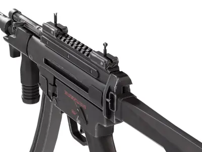 FPS Military Weapons - Animated Machine Pistol 2 3D model