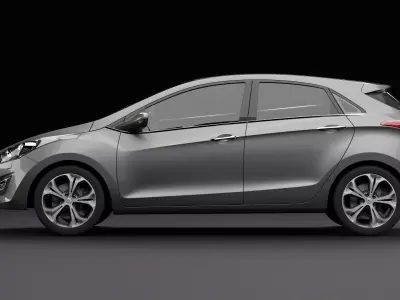 Hyundai i30 Metallic Gray 3D model