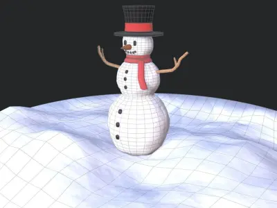 Snow Globe  Low-poly 3D model