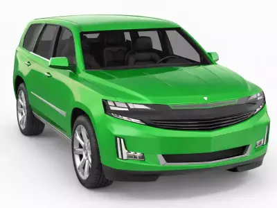 Generic SUV 3D Model Versatile All-Purpose Utility Vehicle 02 3D model