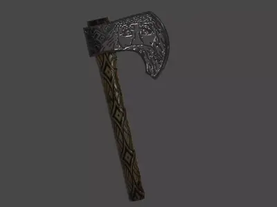 Slavic Axe Low-poly 3D model