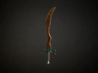 Medieval Fantasy Sword Low-poly 3D model order