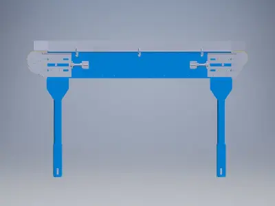 Slat Chain Conveyor 3D model