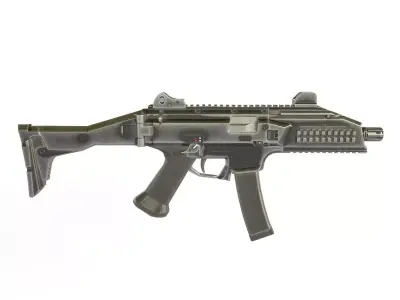 Subfusil CZ-UB Skorpion EVO III Low-poly 3D model