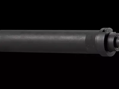 HK UMP 45 QD Suppressor Low-poly 3D model