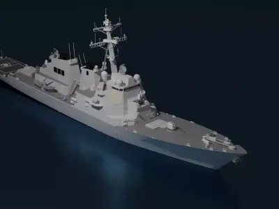 uss-arleigh burke  3D model 3D model