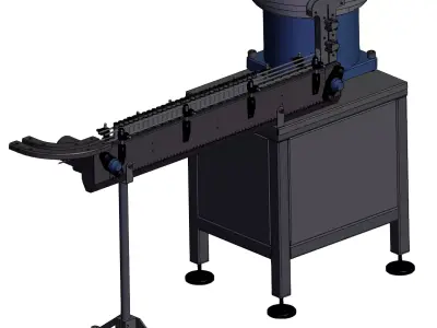 Plastic Bottle Feeding Machine  3D model