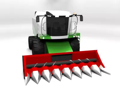 LEXION 560 Low-poly 3D model