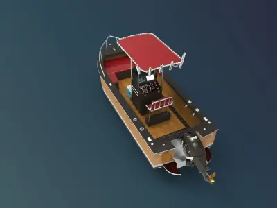 Boat luxury 3D model