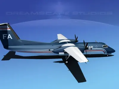 DeHavilland DHC-8-Q300 Freedom Air 3D model