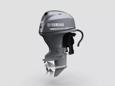 Yamaha F40F Marine Outboard Engine 3D model