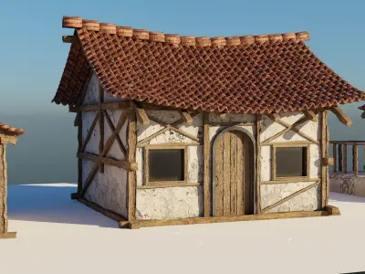Japanese Houses 3D model