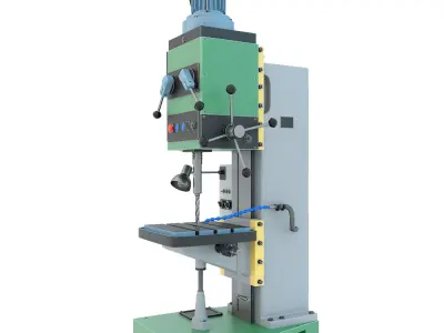 Machine tool drilling press vertical 2N150 3D model