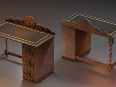 Old Desk 3D model