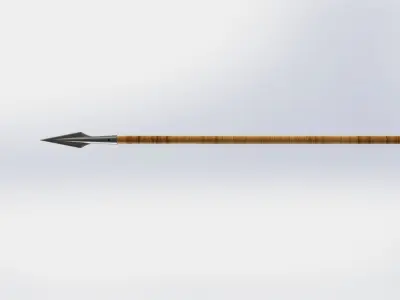 WG 7011 - Throwing dart Low-poly 3D model