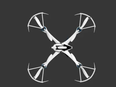 3D model of a quadcopter drone 3D model