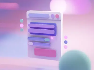 Screen device mockup 3d creative concept social networks Free 3D model