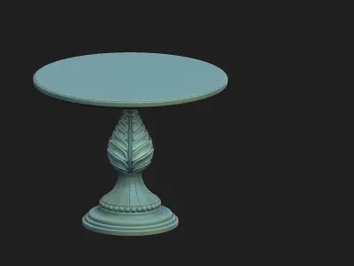 vintage table 1 Low-poly 3D model