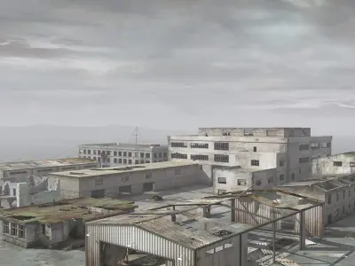 Ruin Destroyed Building City 3D model