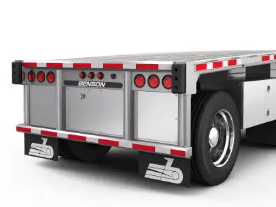 FlatBed Trailer BENSON 3D model