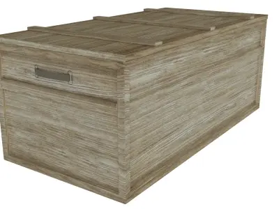 M4 Rifle Transport Wood Box 3D model