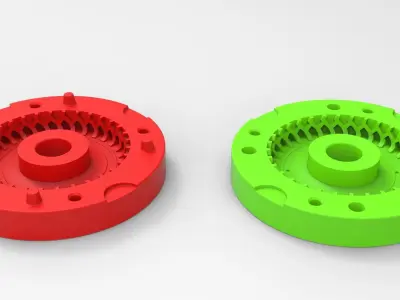 Mold for diecast truck tire 4 Scale 1 to 25 3D print model