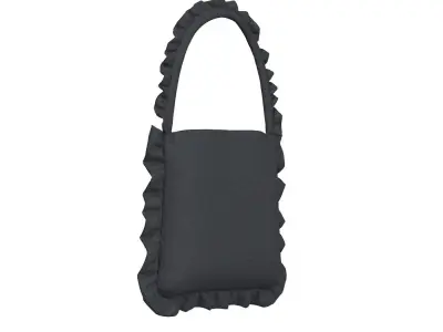 Frill Cotton Bag 3D model