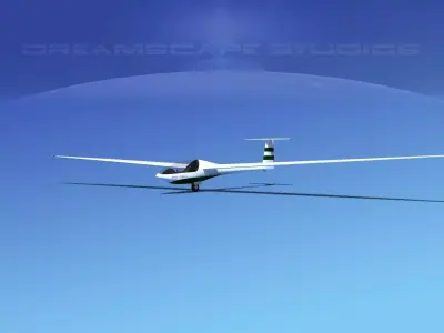 Glaser Dirks DG200 15Mtr Sailplane V04 3D model