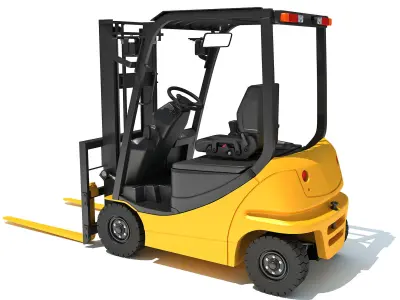 Electric Forklift 3D model