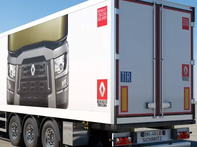 Renault T Range 6X2 3D model
