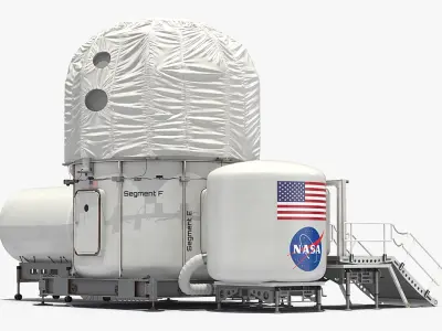 NASA Deep Space Habitat 3D model