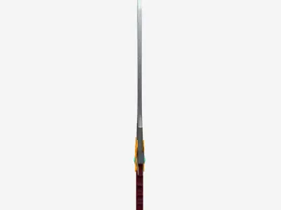 Low poly sword Low-poly 3D model 6