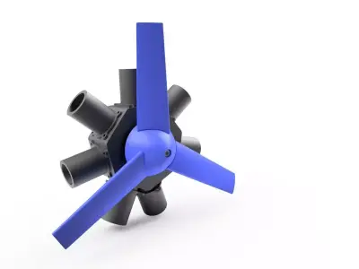 Motor Estrella 3D model