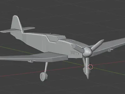 BF 109H  Free low-poly 3D model
