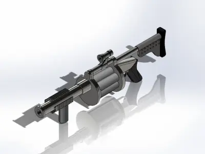 grenade launcher 3D model