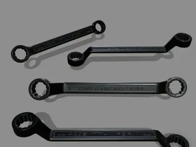 wrench 2 Low-poly 3D model