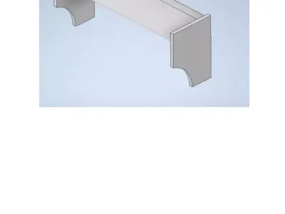 modello 3d modificabile ala posteriore per modellini  Free 3D print model