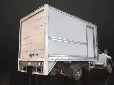 Medium Duty VX400 - Box Truck Low-poly 3D model