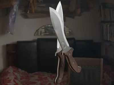 Hunting Knife 3D model 3