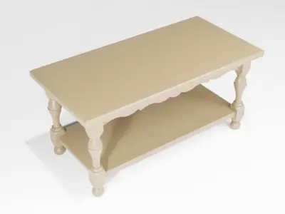 antique table 3D model 3D model