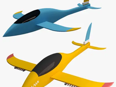 Game Model Aircraft Low-poly 3D model purchase