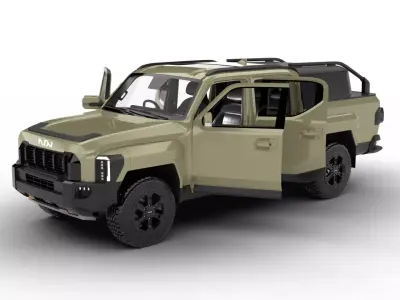 Kia Tasman Customized 2026 HQ 3d model 3D model