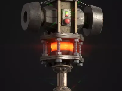 Hammer Fallout 3   Low-poly 3D model