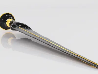 Dagger Low Poly Model With PBR For Gamings Metaverse GTA Low-poly 3D model