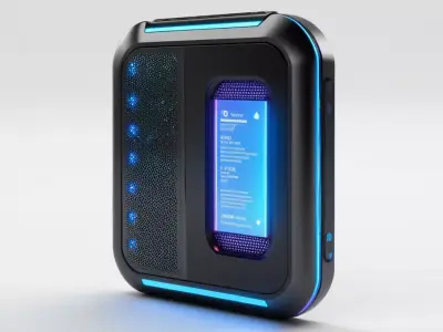 Futuristic SciFi Electronic Device 3D model