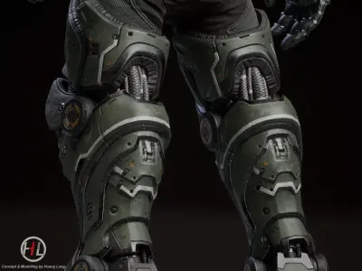 Cyborg- Soldier-Bigboss 3D model