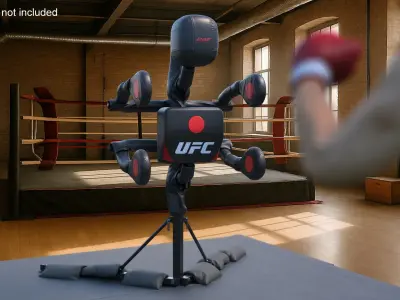 UFC Body Action Striking Trainer Black 3D model