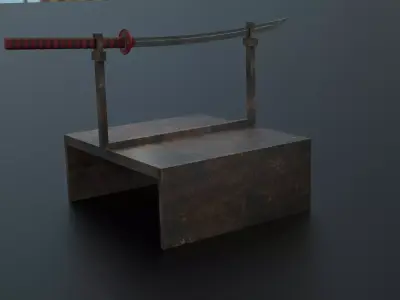 A katana 3d model 3D model
