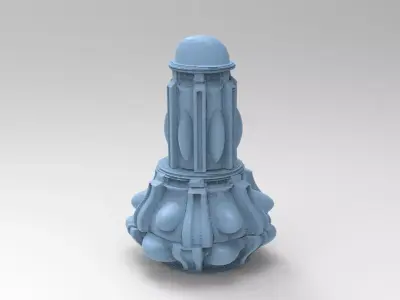 Castle bright moon tower 4  3D model