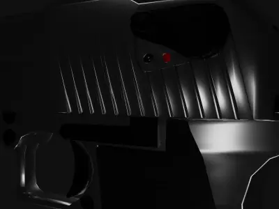 Desert Eagle Low-poly 3D model 5